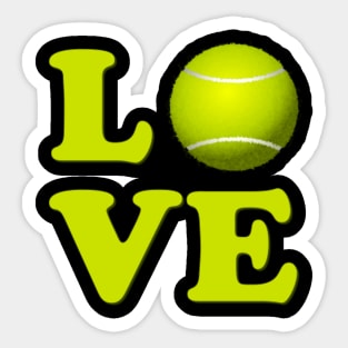 I Love Tennis Sticker